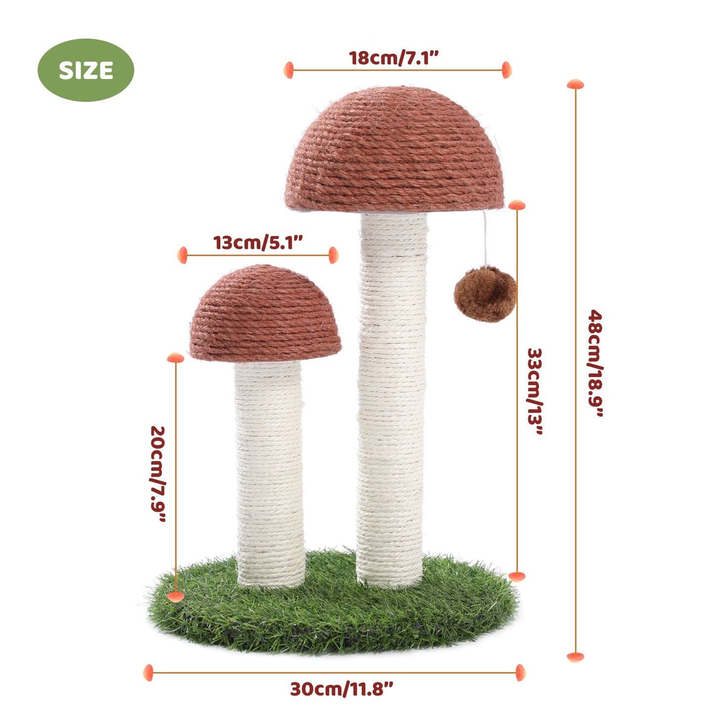Cute Cactus Pet Cat Tree Toy