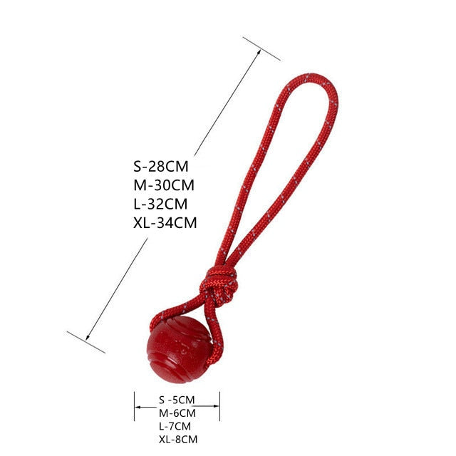 Dog Ball Indestructible Chew Bouncy Rubber Ball