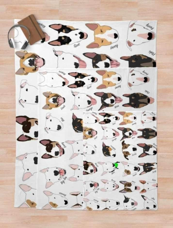 New Bull Terrier Blanket !