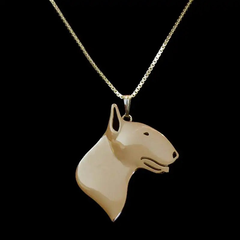 New Cute Tiny Staffordshire Bull Terrier Necklace !