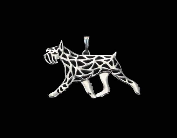 New Cute Tiny Schnauzer Necklace!