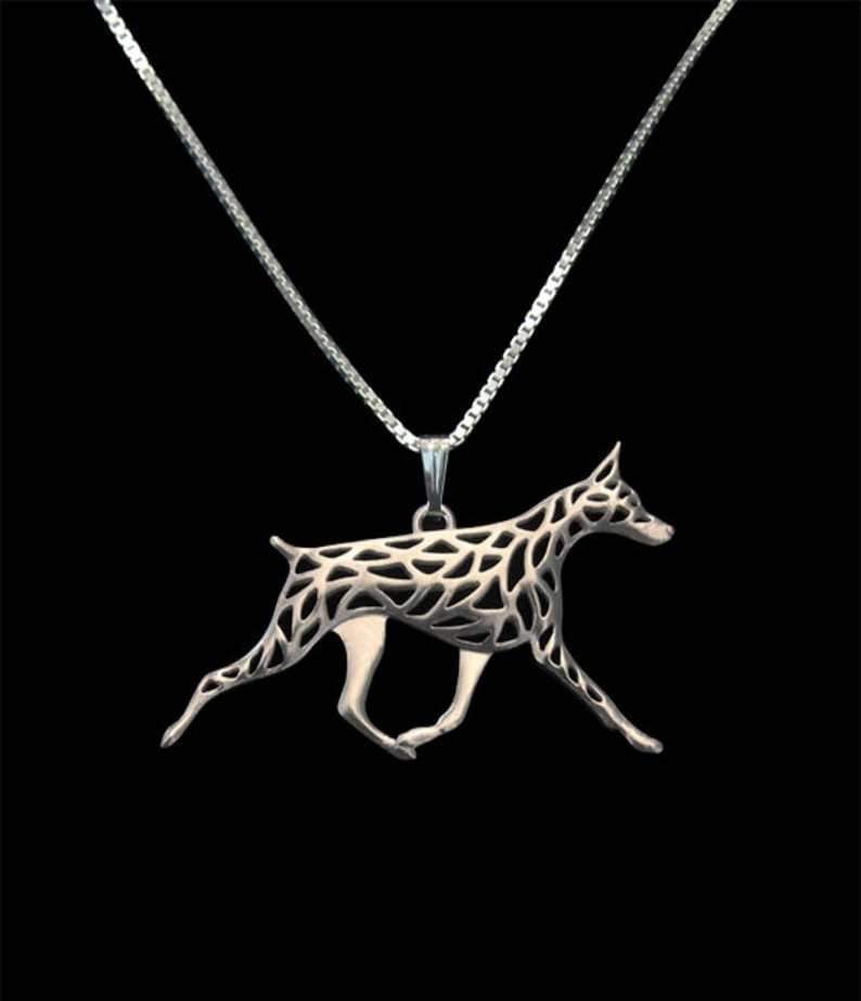 New Cute Tiny Doberman Necklace!