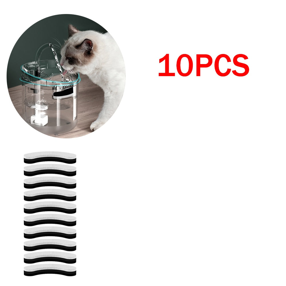 10-50pcs Cat Water Fountain Replacement Filters