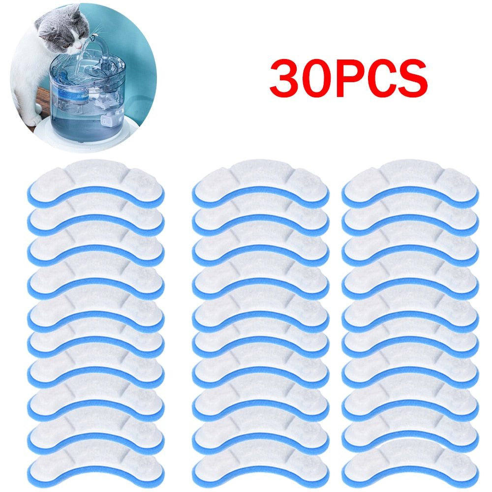 10-50pcs Cat Water Fountain Replacement Filters