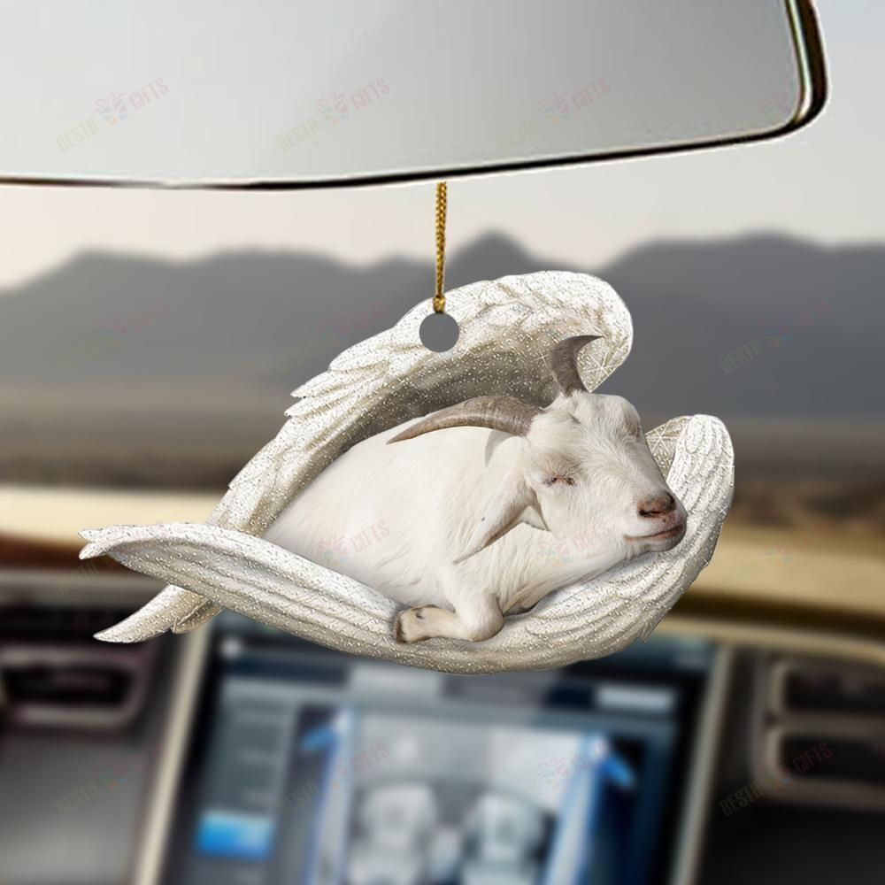 Goat Sleeping Angel Ornament !