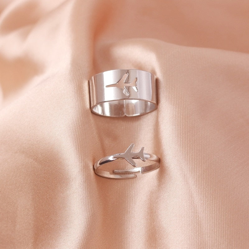 Silver Color Butterfly Rings For Women
