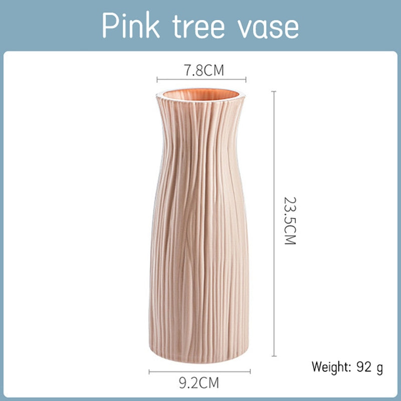 Morandi Plastic Vase Living Room Decoration Ornaments