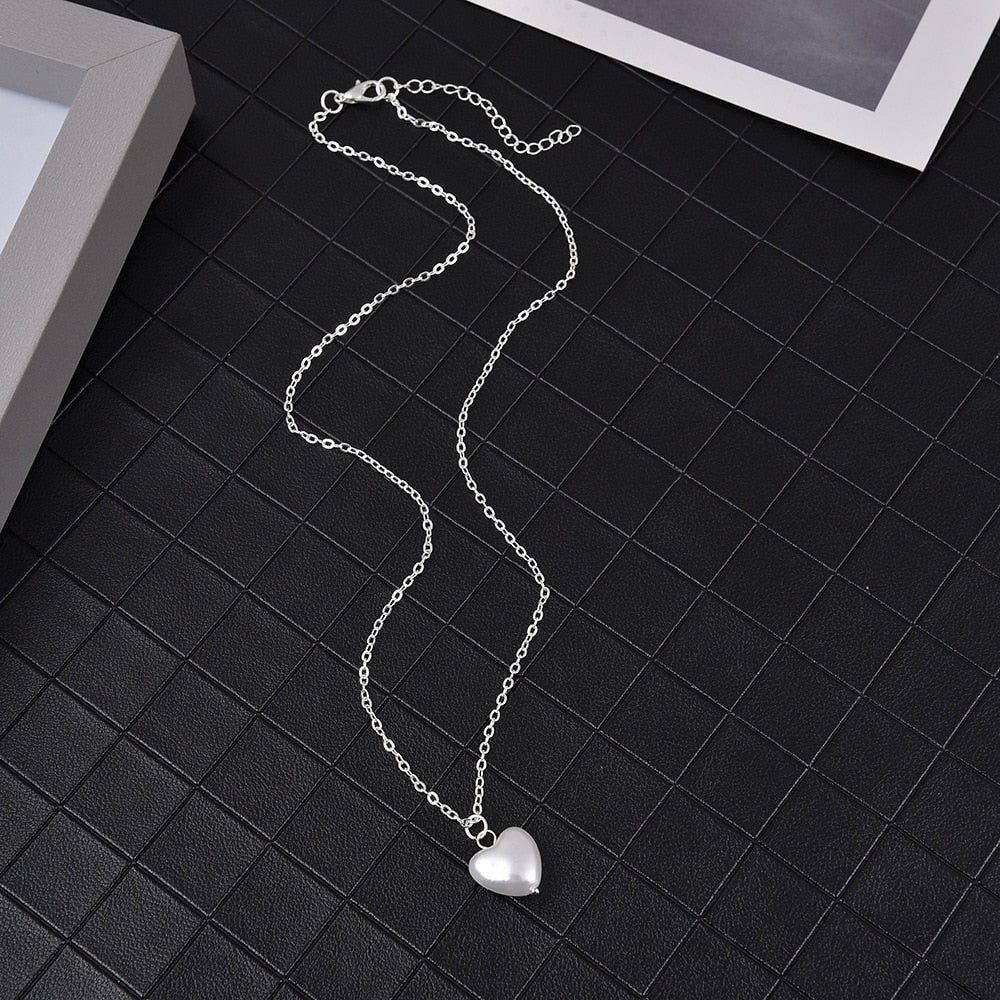 Neck Chain Kpop Pearl Choker Necklace