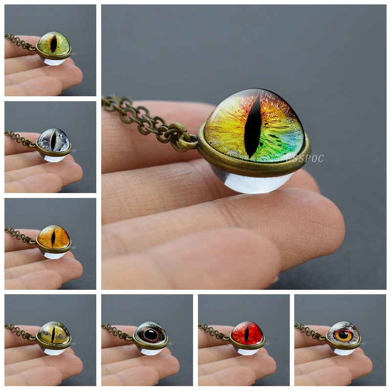 Evil Dragon Eyes 3D Art Picture Glass Ball - Magicalplatform