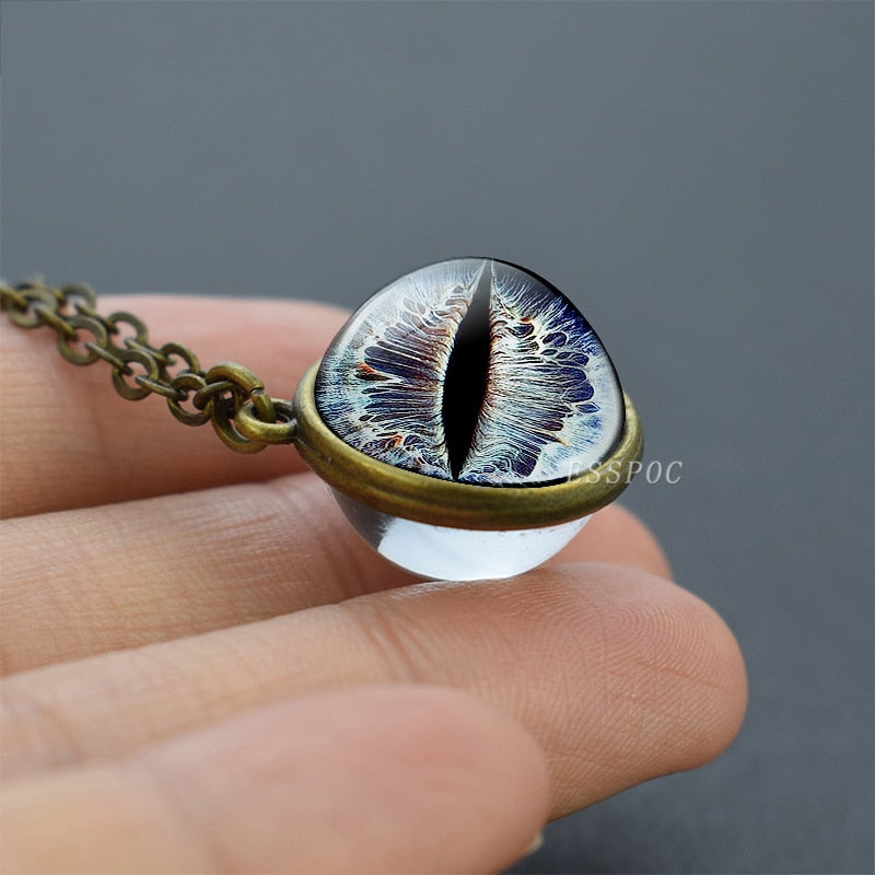 Evil Dragon Eyes 3D Art Picture Glass Ball - Magicalplatform