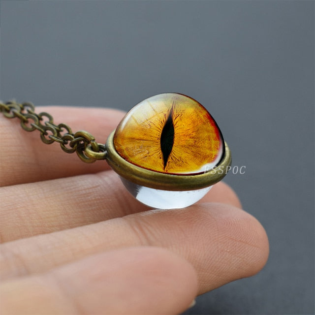 Evil Dragon Eyes 3D Art Picture Glass Ball - Magicalplatform