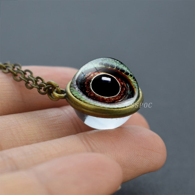 Evil Dragon Eyes 3D Art Picture Glass Ball - Magicalplatform
