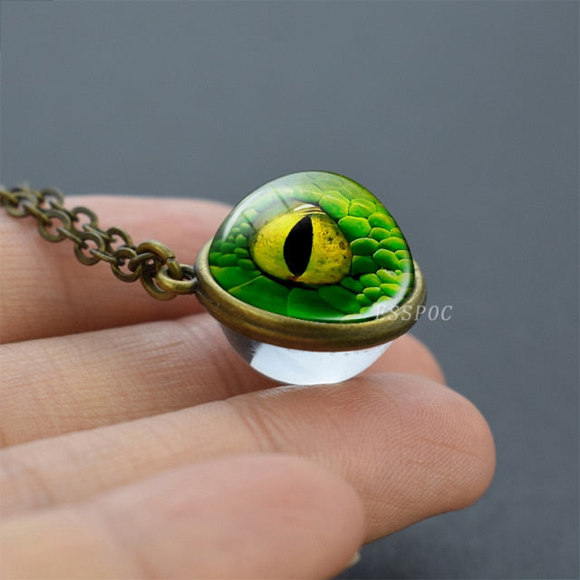 Evil Dragon Eyes 3D Art Picture Glass Ball - Magicalplatform