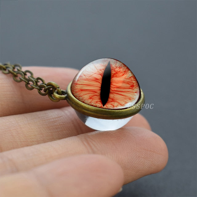 Evil Dragon Eyes 3D Art Picture Glass Ball - Magicalplatform