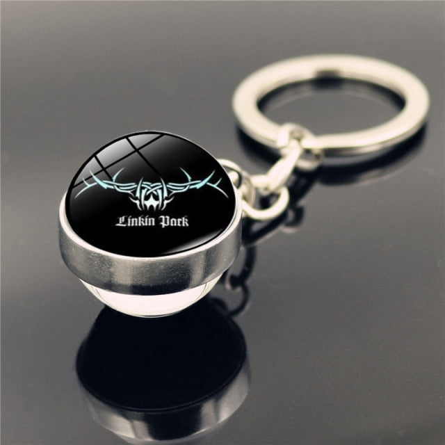 Drum Keychain Cabochon Time Jewel - Magicalplatform