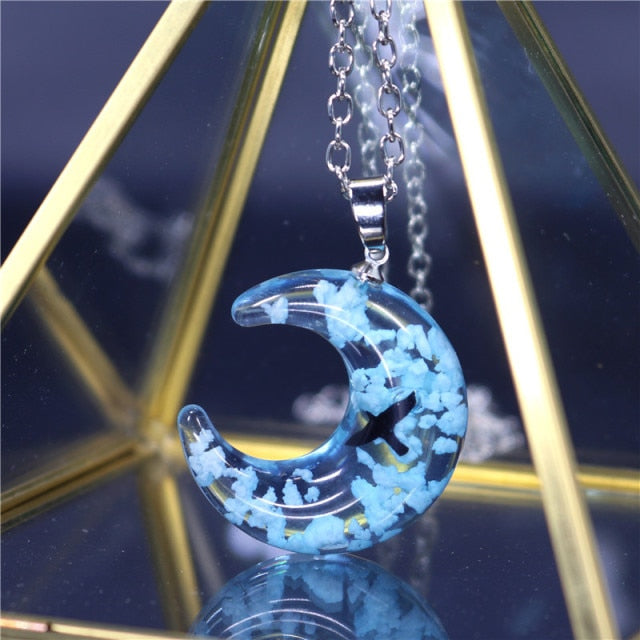 Chic Transparent Resin Rould Ball Moon - Magicalplatform