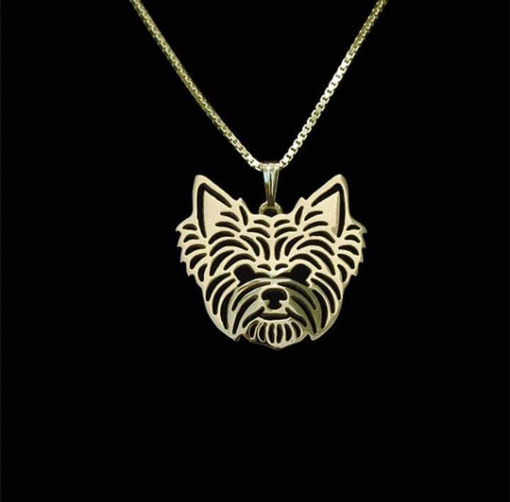 New Cute Yorkshire Terrier Necklace !