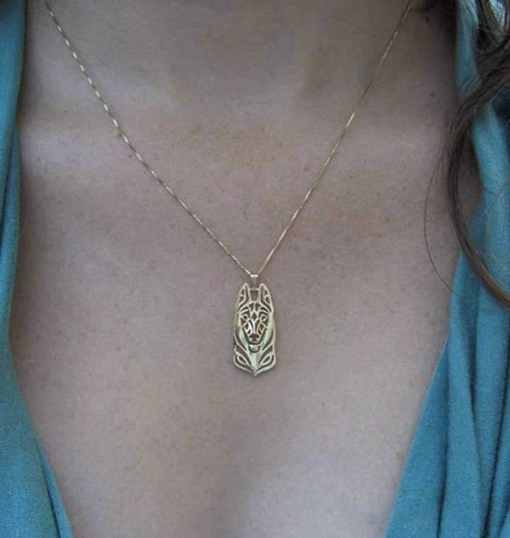 New Cute Tiny Belgian malinois Necklace !