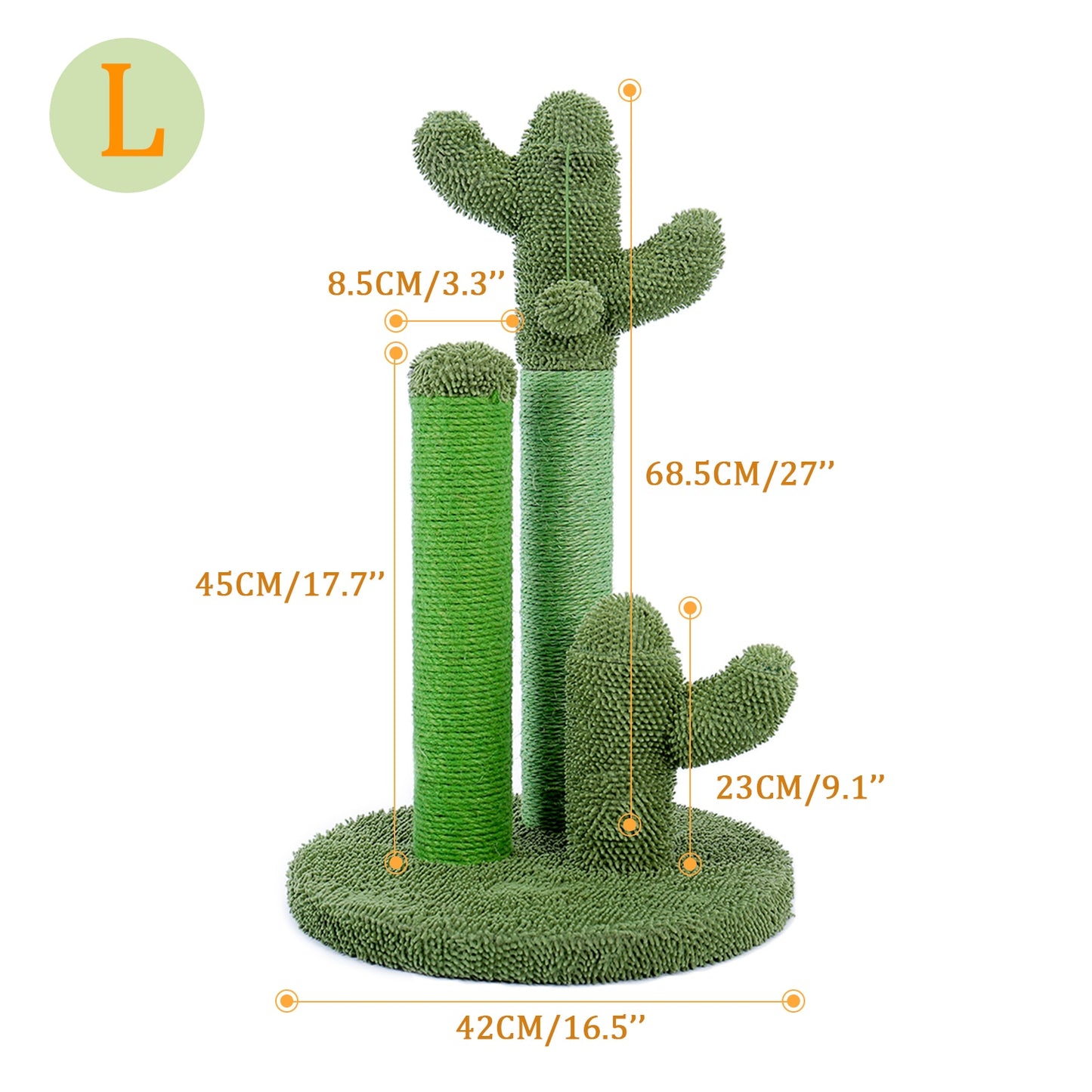 Cute Cactus Pet Cat Tree Toy