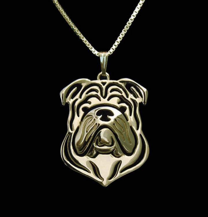 New Cute English Bulldog Necklace !