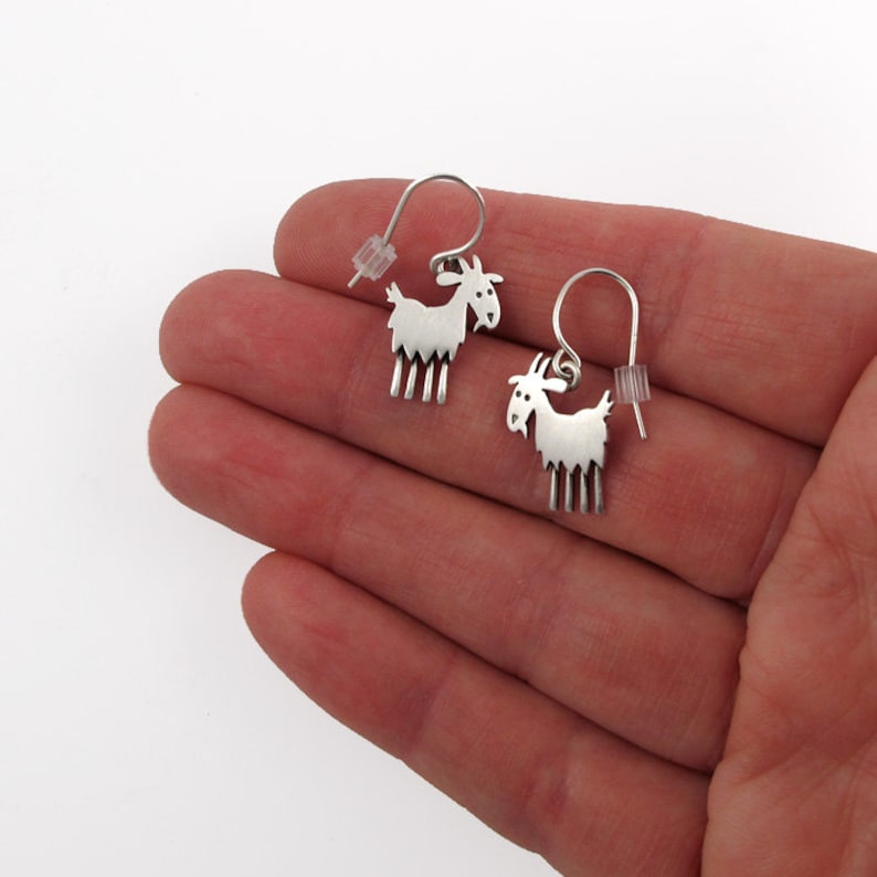 New Cute Tiny Goat Earrings !