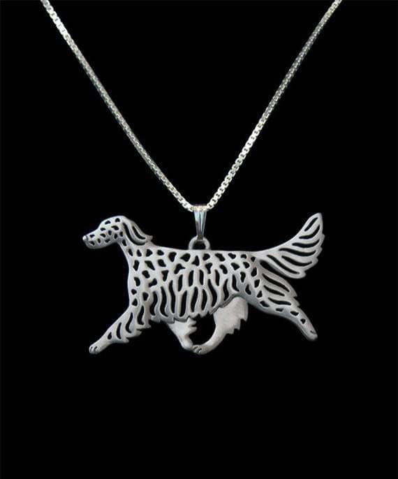 New Cute English Setter Necklace !