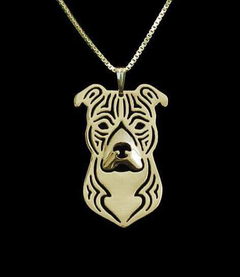 New Cute Tiny Staffordshire Bull Terrier Necklace!