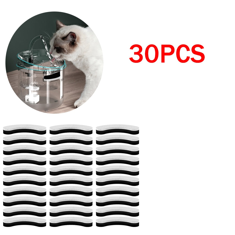10-50pcs Cat Water Fountain Replacement Filters