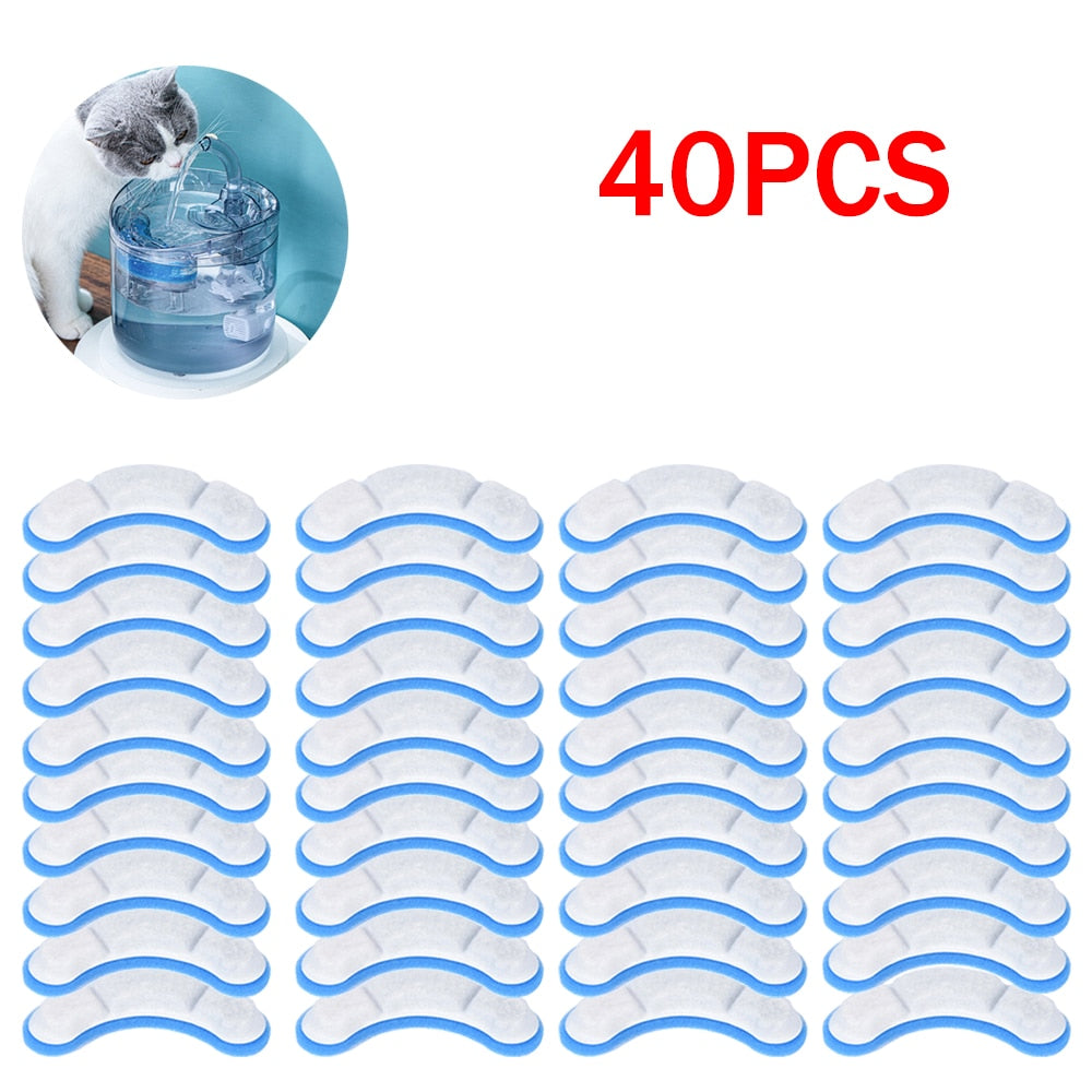 10-50pcs Cat Water Fountain Replacement Filters