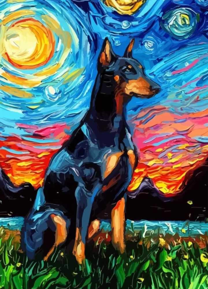 New Pet Van Gogh Starry Night AB Diamond Painting