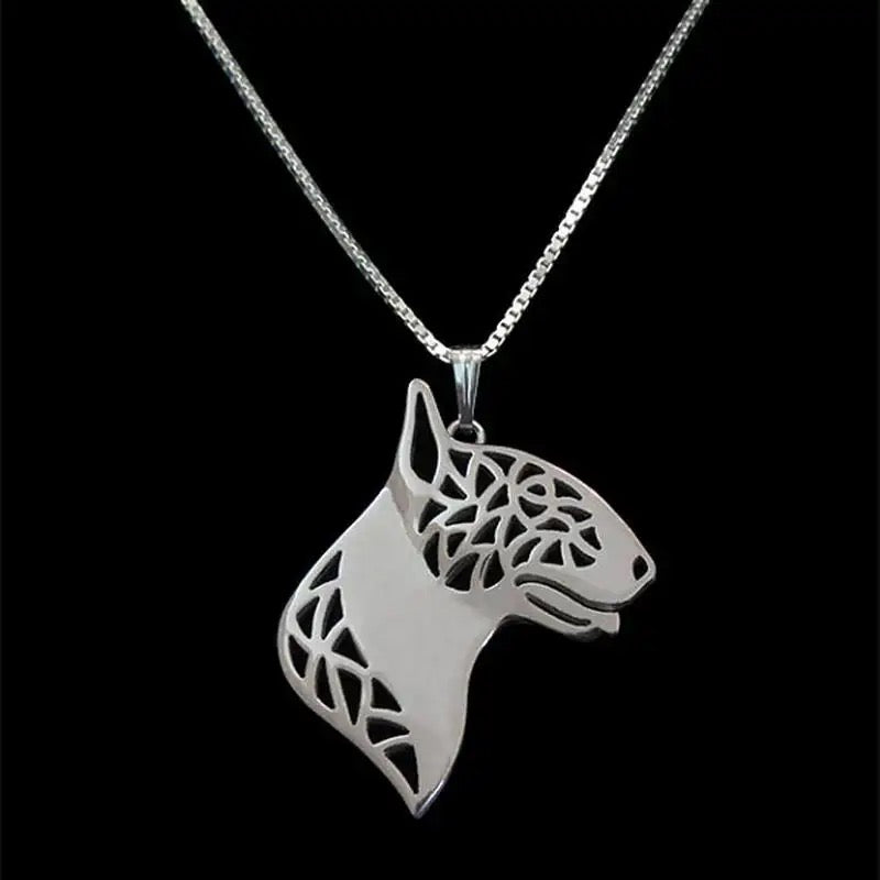 New Cute Tiny  Bull Terrier Necklace !