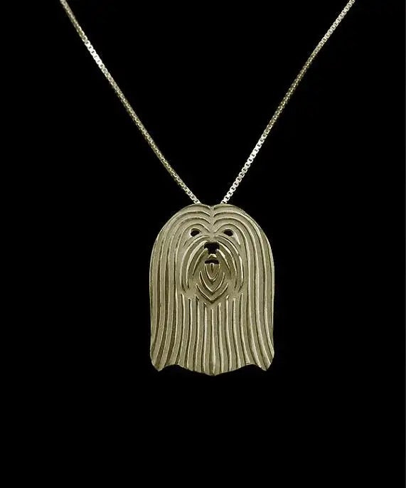 New Cute Tiny Lhasa Apso Necklace!