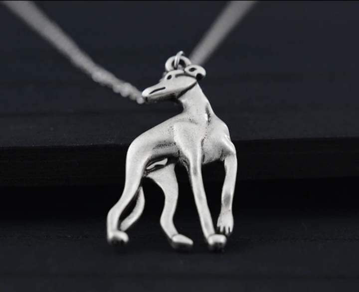 New Cute Tiny Whippet Necklace !