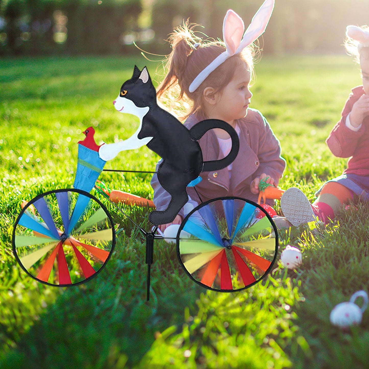New Creative Cute Pet Bicycle Wind Spinner !