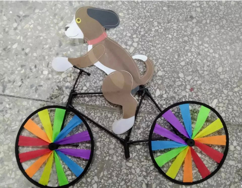 New Creative Cute Pet Bicycle Wind Spinner !