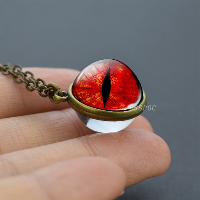 Evil Dragon Eyes 3D Art Picture Glass Ball - Magicalplatform 