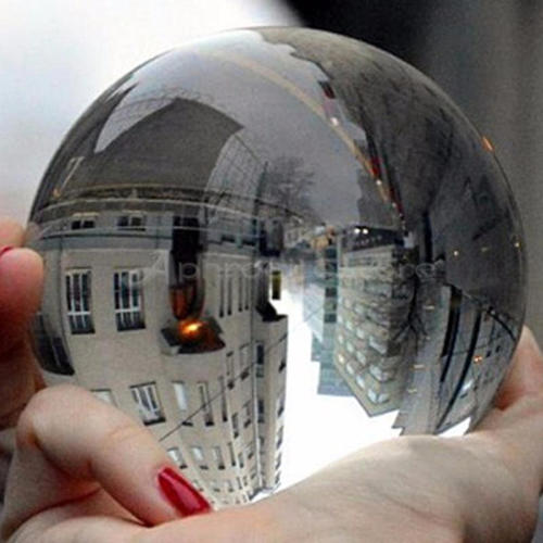 Clear Glass Crystal Ball Healing Sphere - Magicalplatform 