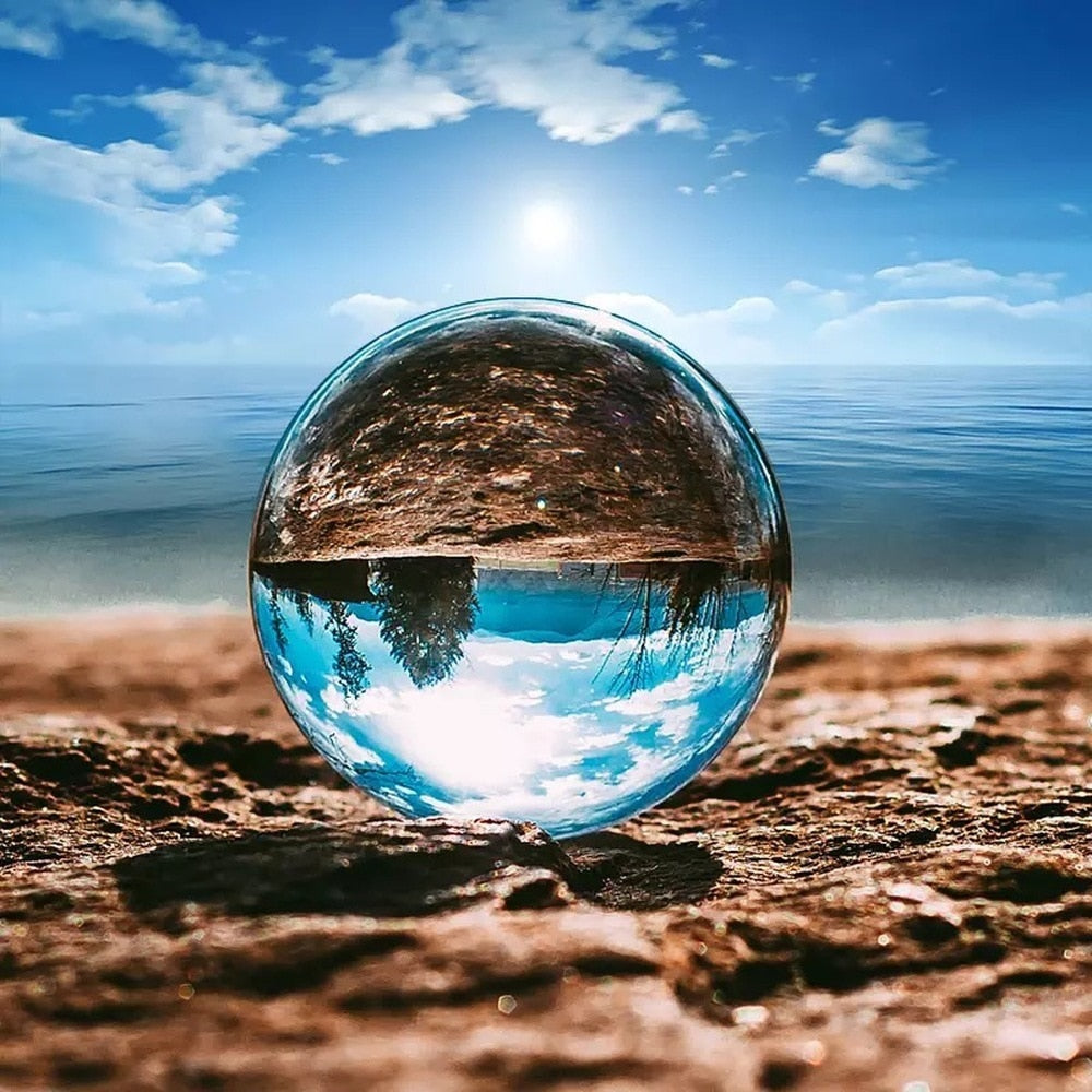 Crystal Ball Large Transparent Glass Ball Lucky - Magicalplatform 